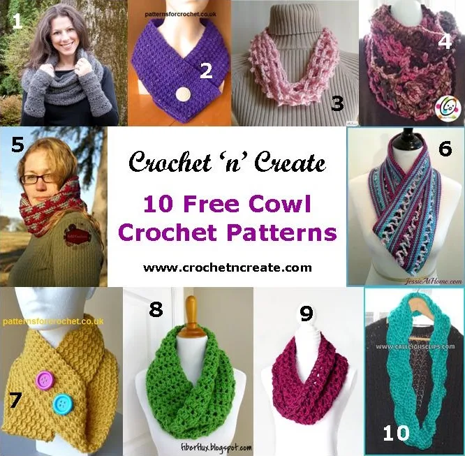 10 crochet cowl roundup 4