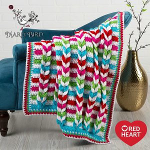 Braided Stripe Blanket Free Crochet Pattern - Crochet 'n' Create