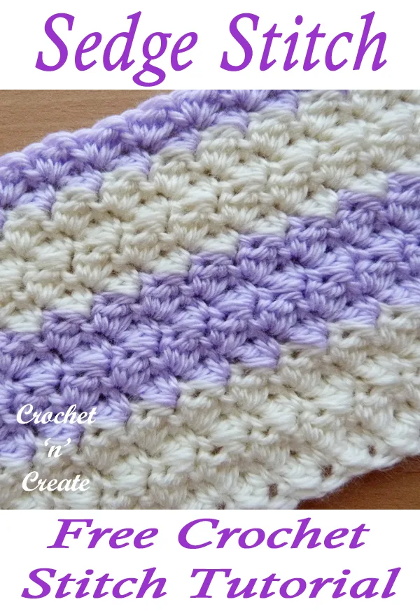 crochet sedge stitch