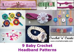 Pretty Baby Headband Free Crochet Patterns - Crochet 'n' Create