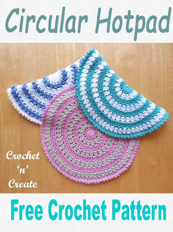 Crochet hot pad