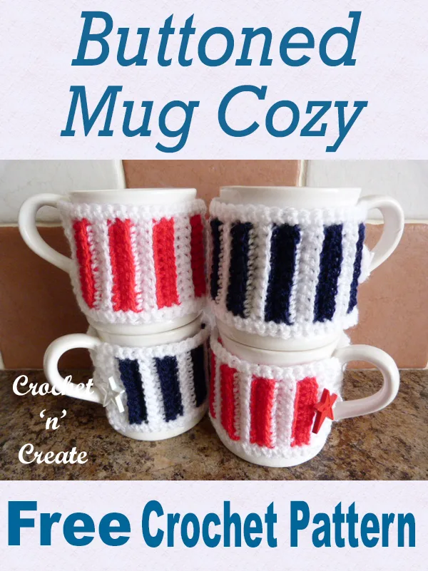 buttoned mug cozy