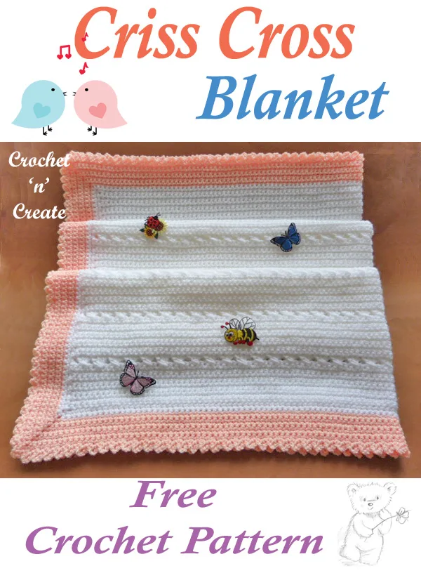 crisscross baby blanket