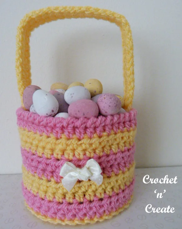 crochet easter basket