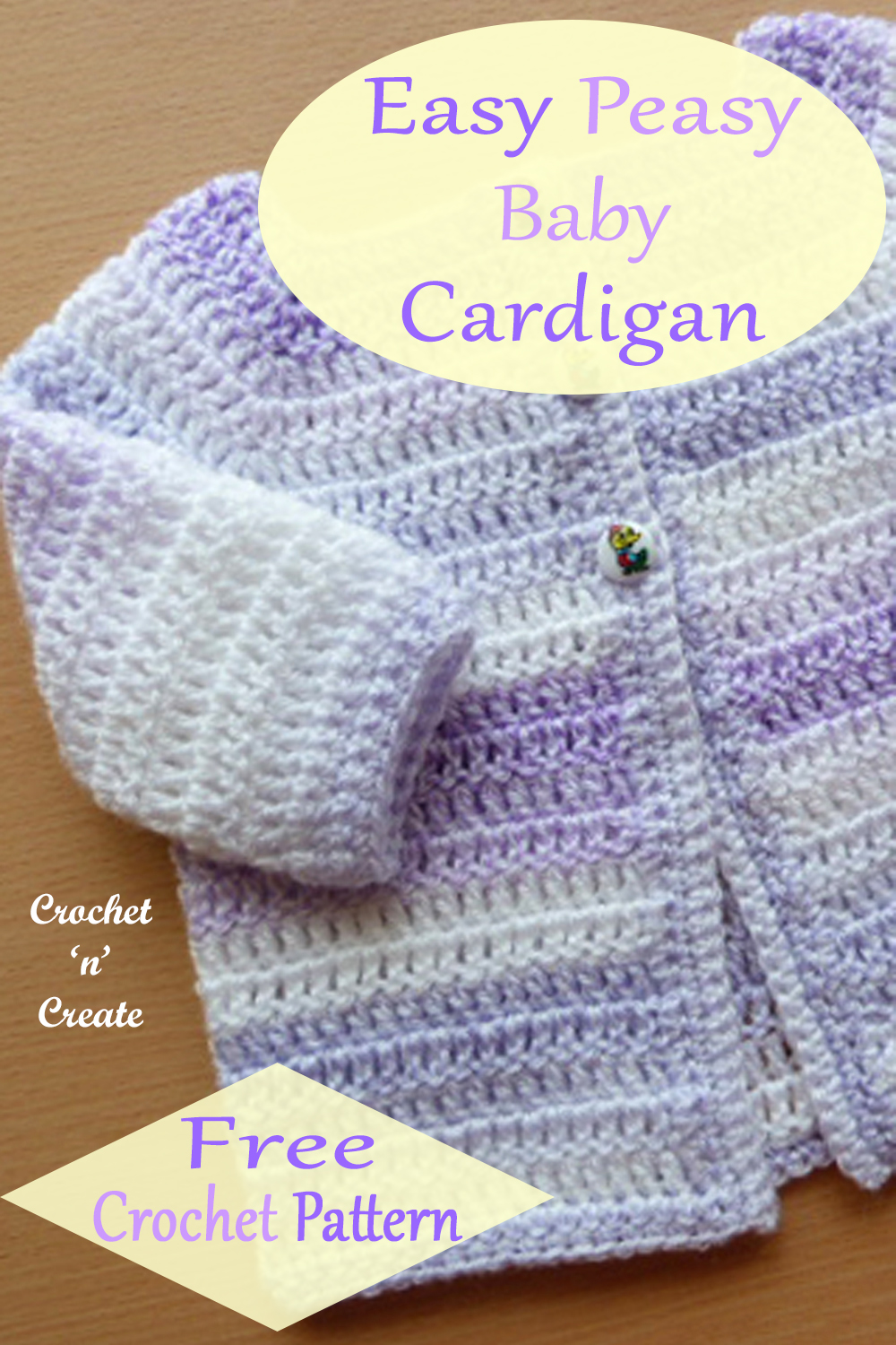 easy peasy baby cardigan