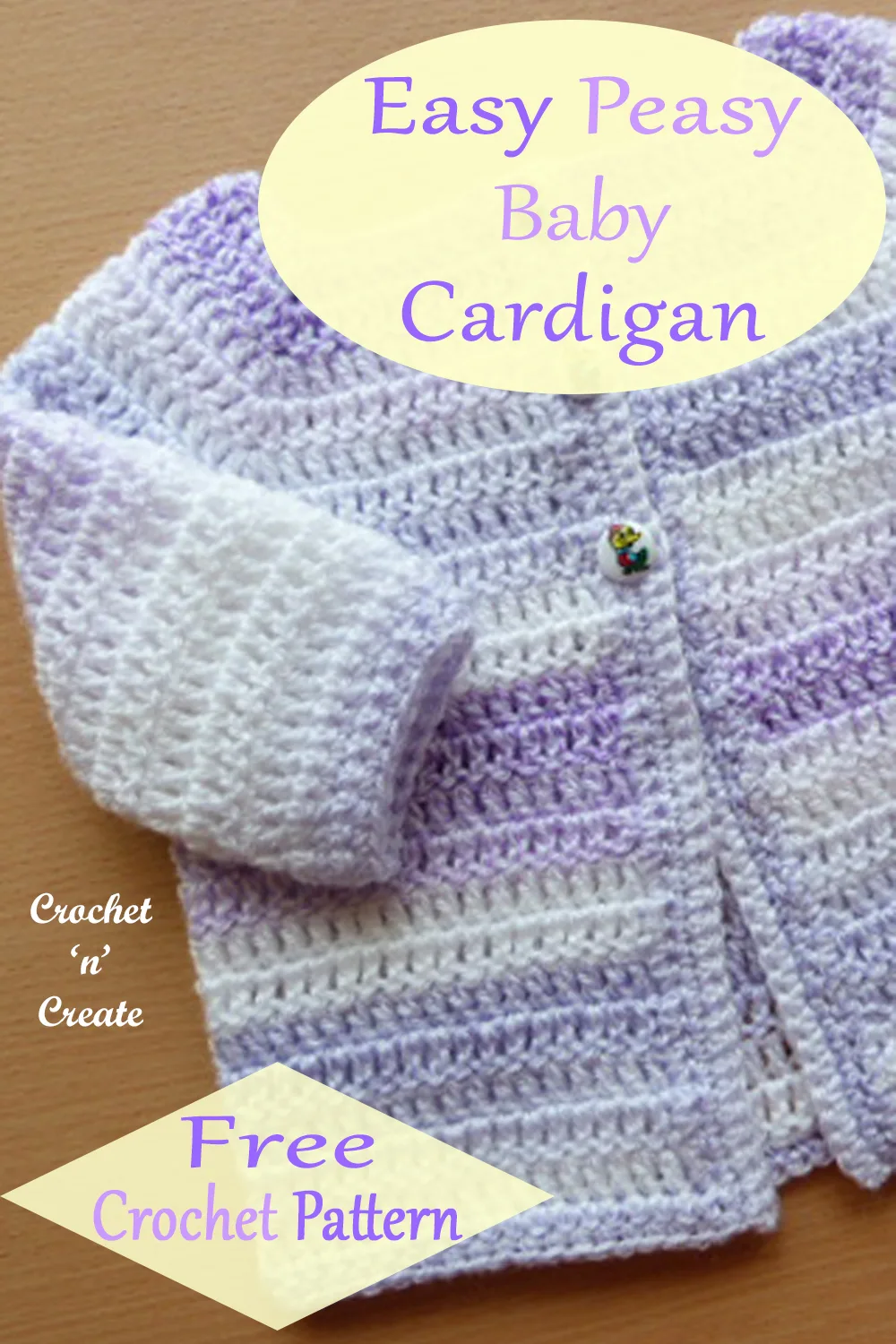 easy peasy baby cardigan