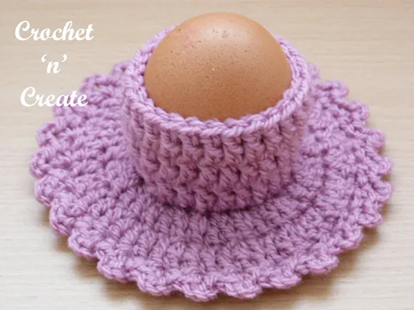 free crochet eggcup