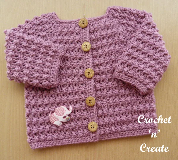 knobbly baby cardi4