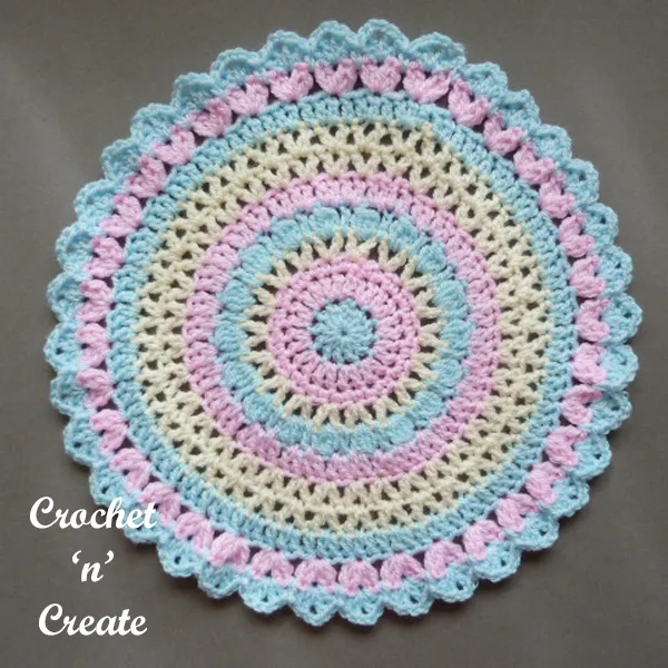 colorful doily