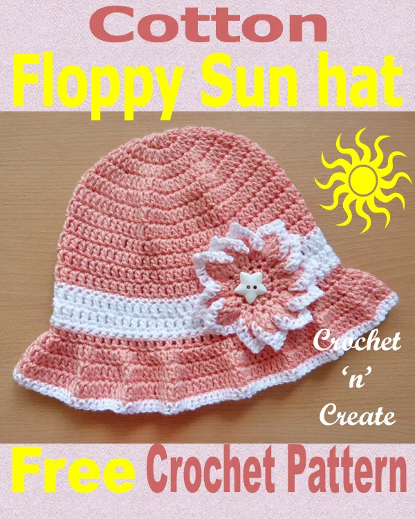 cotton floppy sun hat