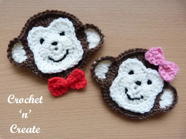 monkey face applique