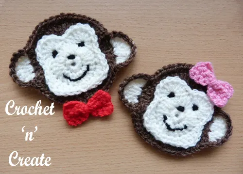 monkey face applique