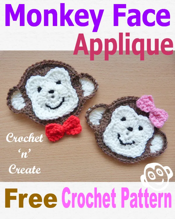 monkey face applique