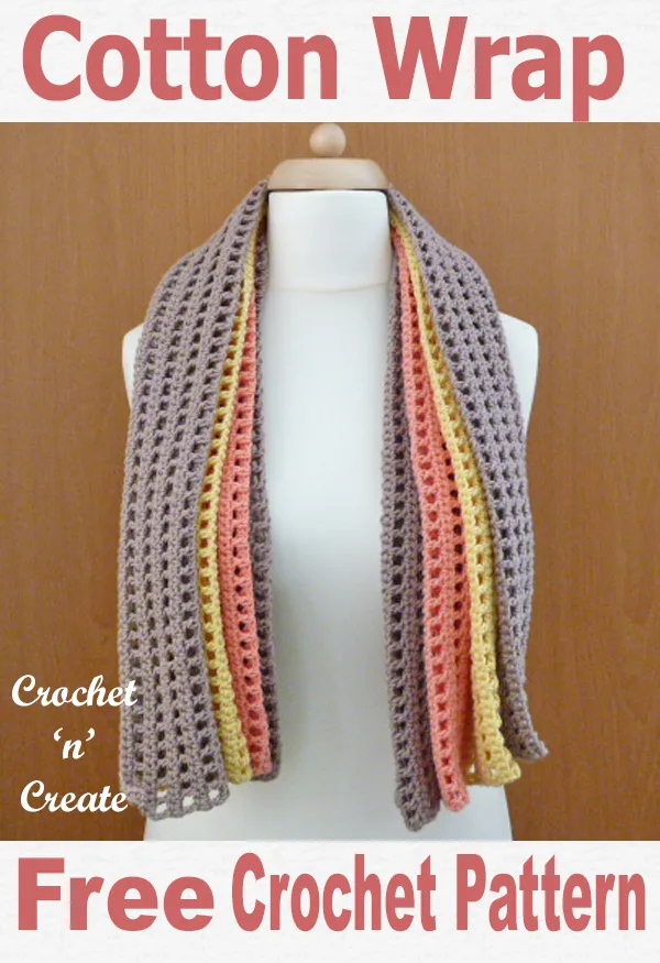 crochet cotton wrap