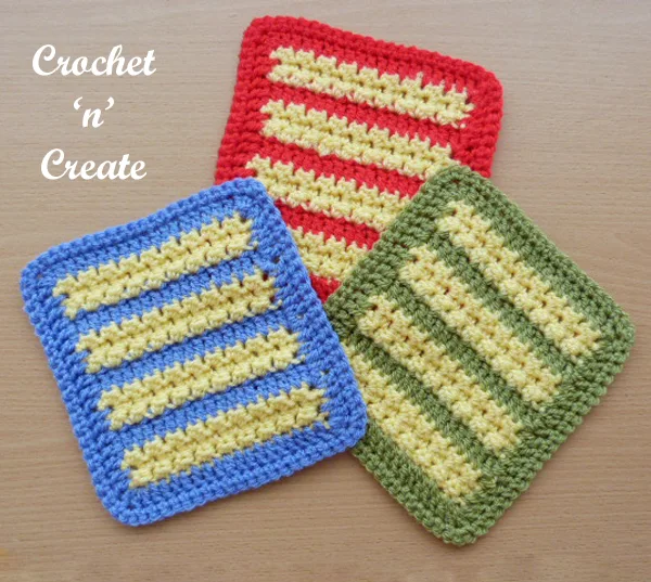 crochet afghan motif