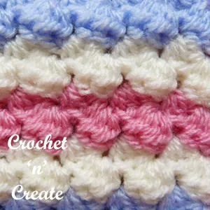 3 colour coaster free crochet pattern