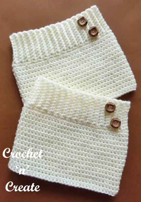 ribbed boot cuffs pattern