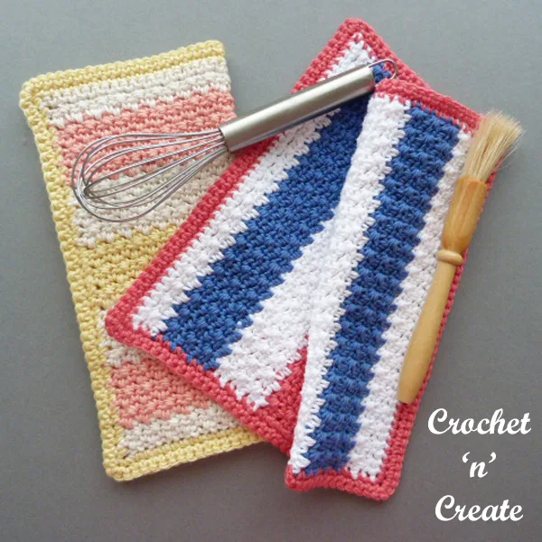 multi color dishcloth