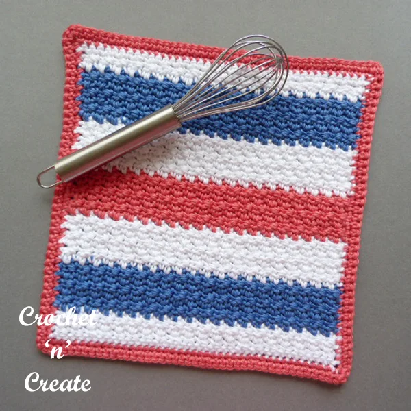 multi color dishcloth