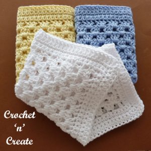 Puff Stitch Dishcloth Free Crochet Pattern - Crochet 'n' Create