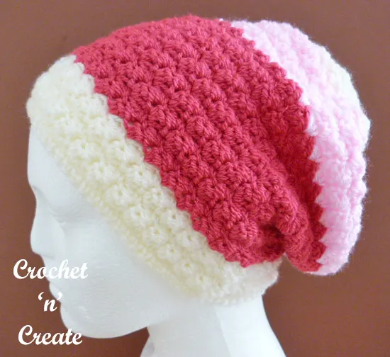 sedge stitch slouchy hat