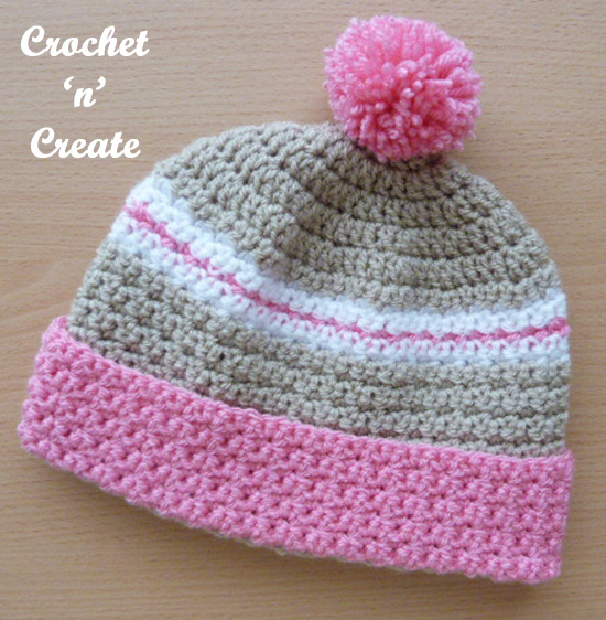 crochet child's hat-scarf