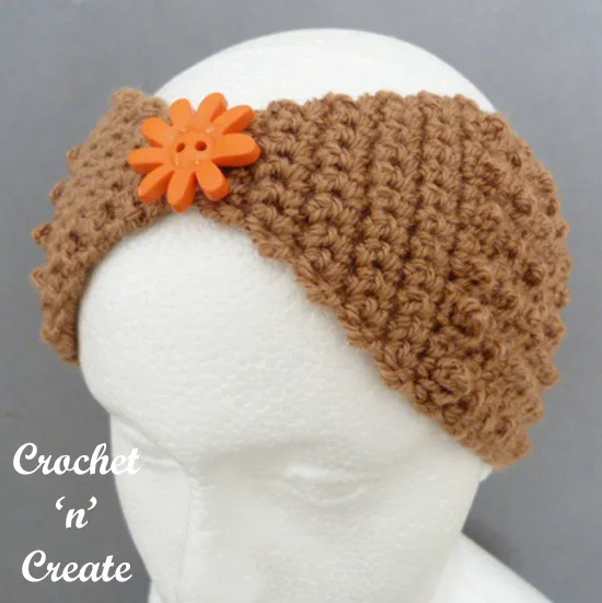 crochet headband front