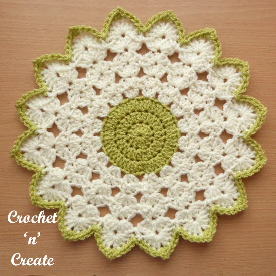 crochet round doily