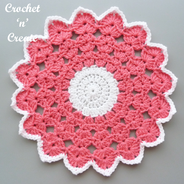 pink doily