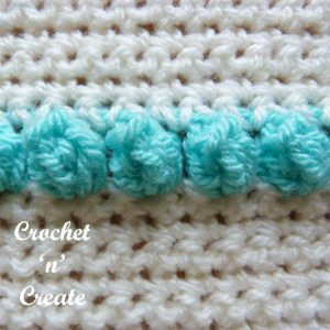 crochet popcorn stitch pictorial