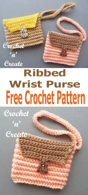 crochet wrist purse