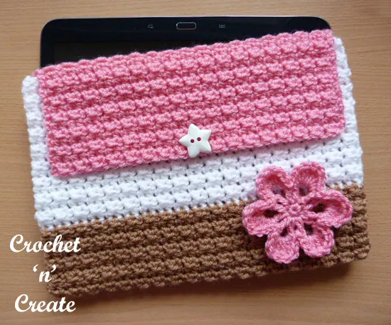 crochet tablet cover