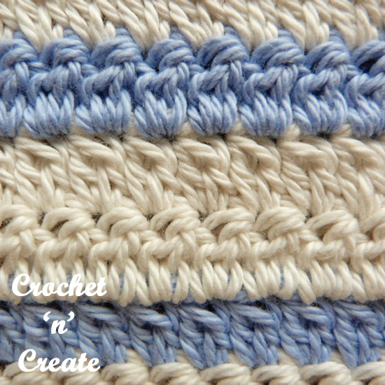 Crochet Two Cluster Stitch Pictorial - Crochet 'n' Create