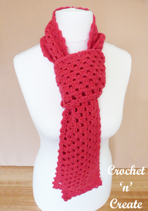 crochet granny scarf uk