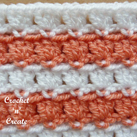 crochet piggyback stitch pictorial