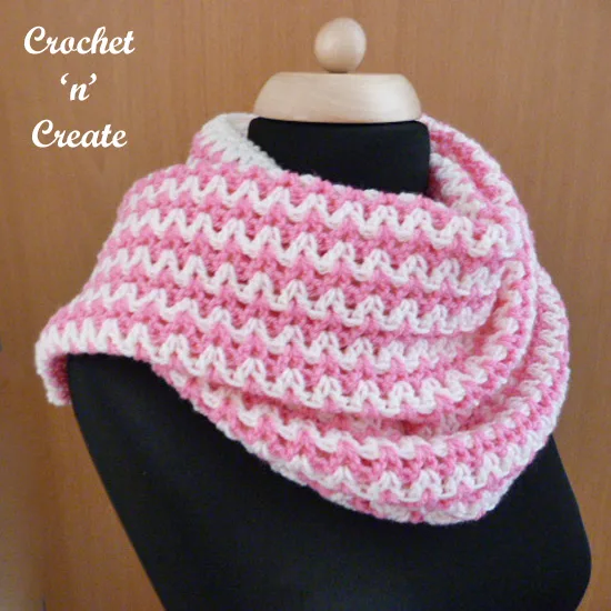 crochet zig zag wrap