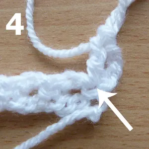 crochet piggyback stitch pictorial