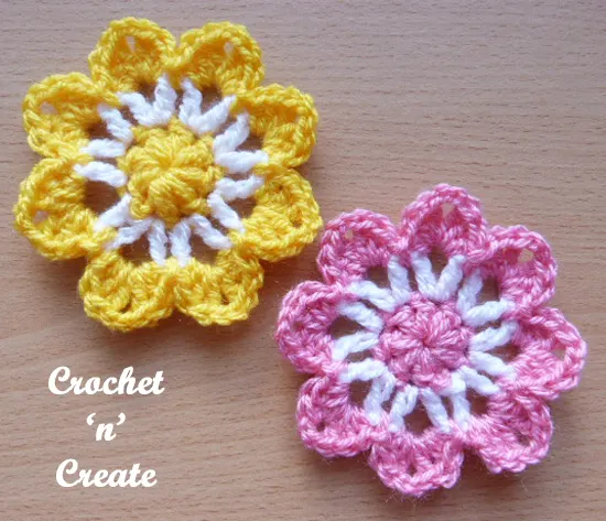 crochet pretty flower