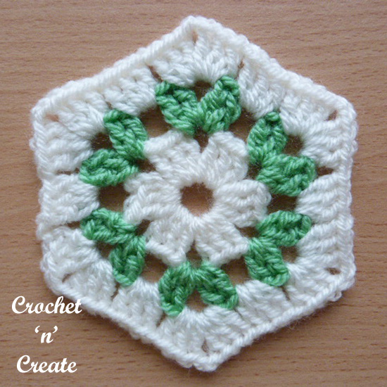 Crochet Granny Hexagon Free Crochet Pattern Crochet 'n' Create