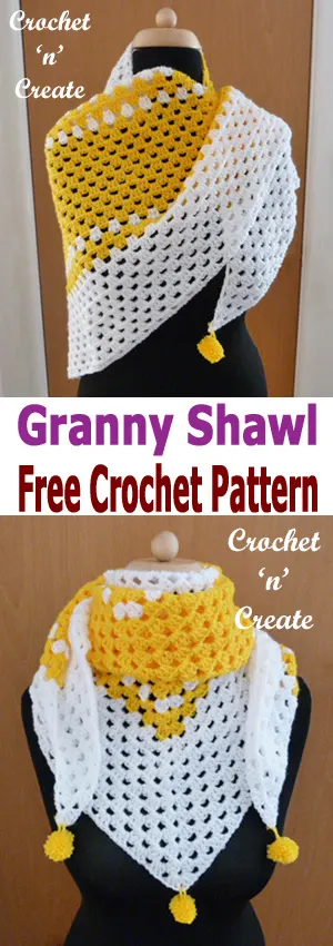 crochet granny shawl