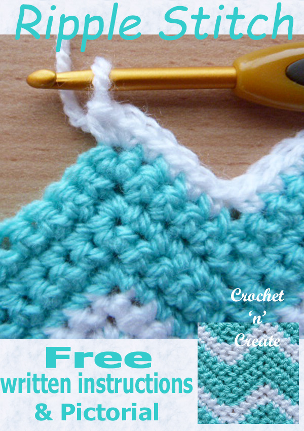 single crochet chevron