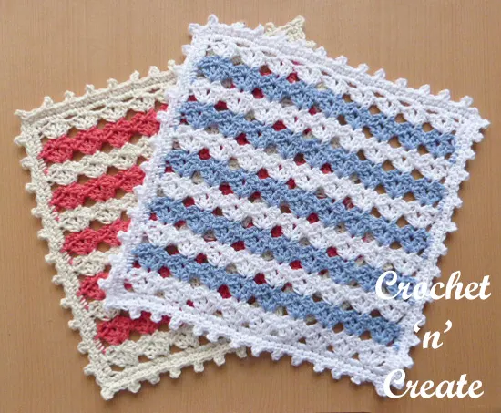 crochet square doily