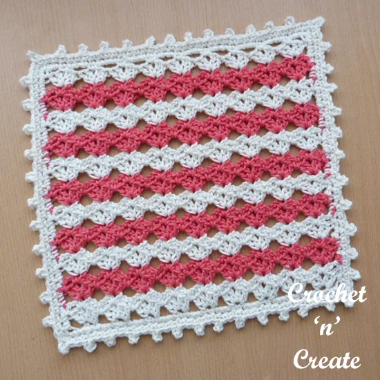 crochet square doily