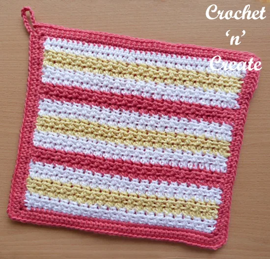 crochet thick potholder