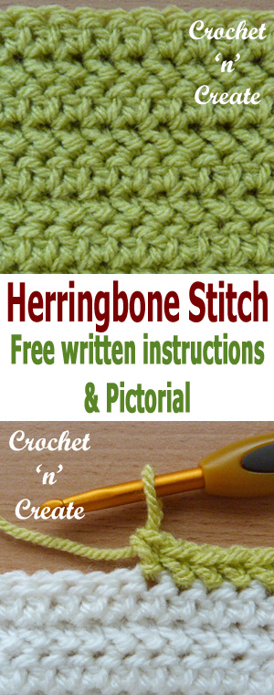 herringbone half double crochet stitch