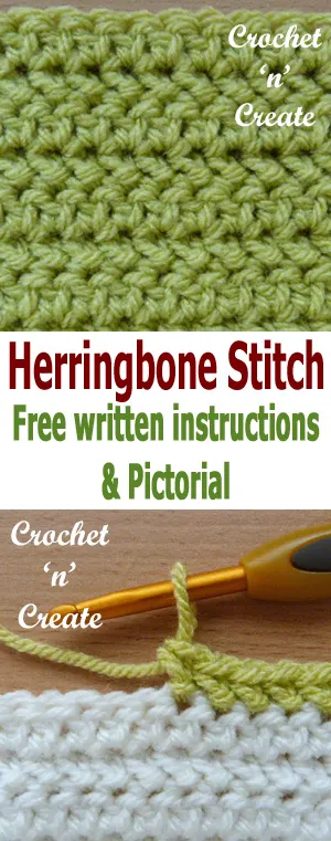 herringbone half double crochet stitch