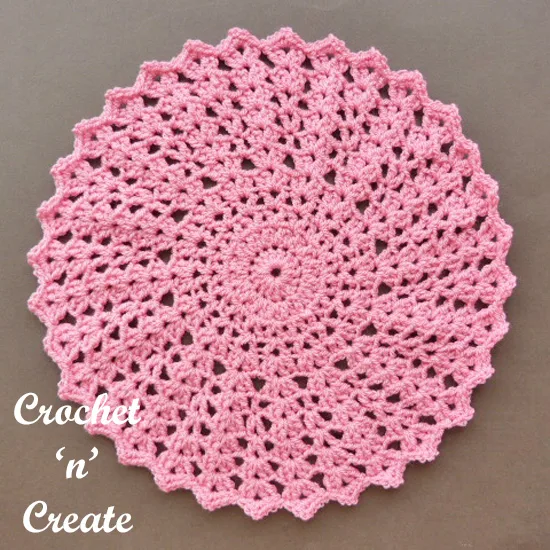 crochet shell doily uk