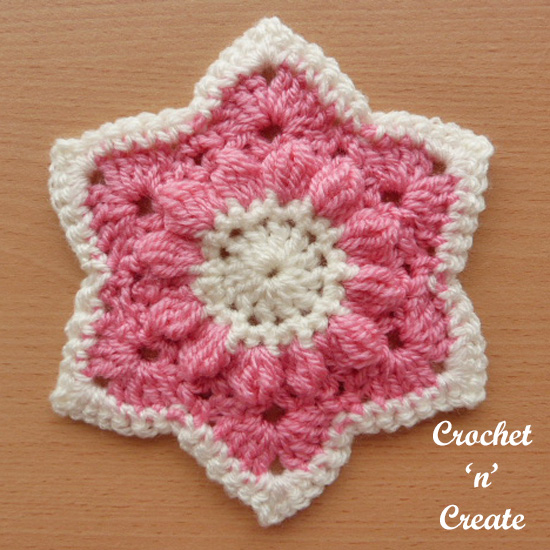 crochet star motif