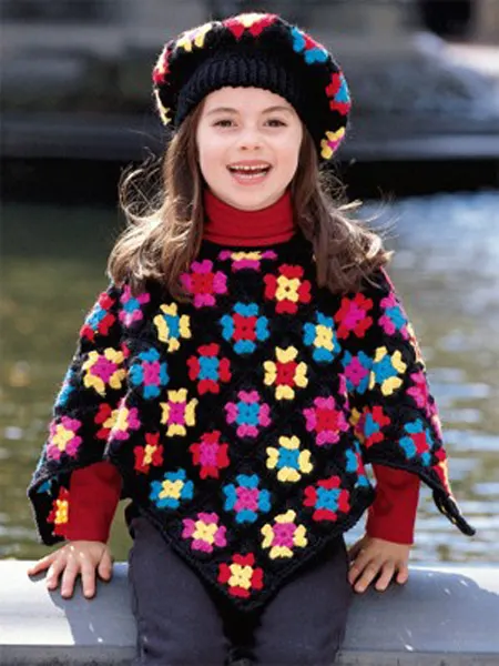 Granny-Square-Kids-Poncho