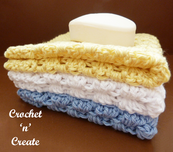 crochet granny washcloth